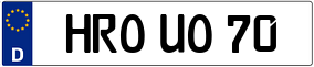 Trailer License Plate